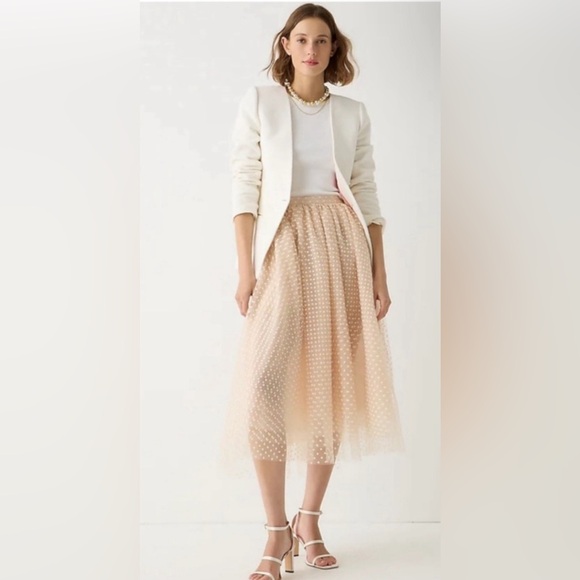 J. Crew Dresses & Skirts - NWT J.Crew Collection limited-edition tulle midi skirt in polka dot
